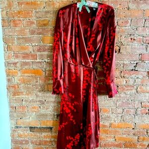 Stunning silk wrap-style dress by equipment